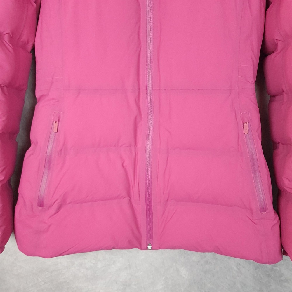 Lululemon Down Puffer Jacket Womens 8 Pink Hooded Sleet Street Coat Full Zip - Picture 7 of 16